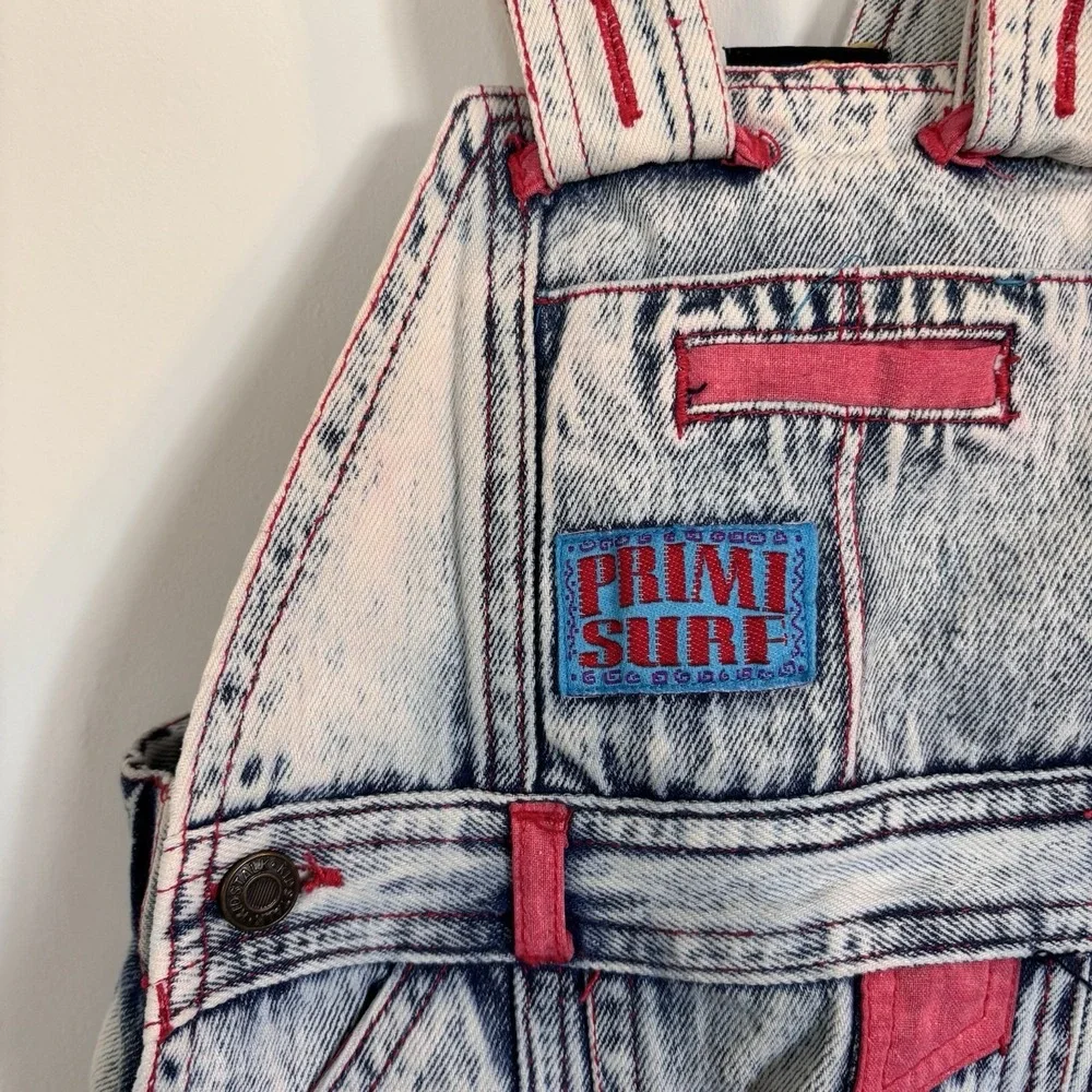 Primi Surf Vintage Shortalls Kids Talk Denim 3T